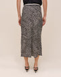 Bella DahlBias Skirt With Stripe Elastic Waistband - Sketched Stars PrintSkirts
