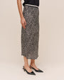 Bella DahlBias Skirt With Stripe Elastic Waistband - Sketched Stars PrintSkirts