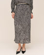 Bella DahlBias Skirt With Stripe Elastic Waistband - Sketched Stars PrintSkirts
