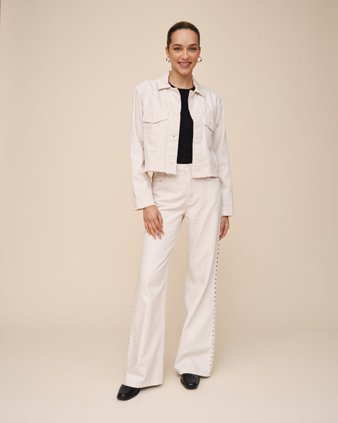 Bella DahlBillie Cropped Jacket - Frosted EcruCoats & Jackets