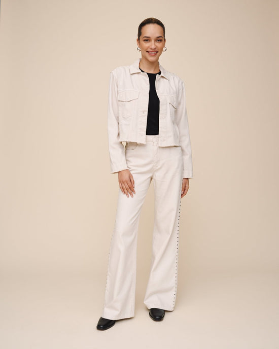 Bella Dahl Billie Cropped Jacket - Frosted Ecru View 2