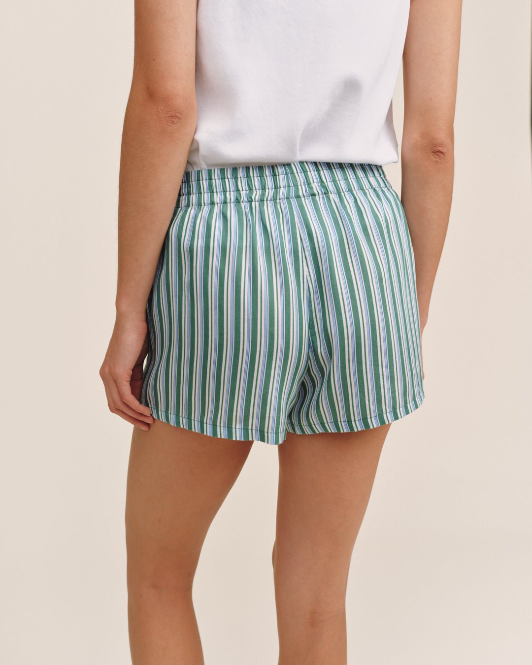 Bella DahlBoxer Short - Emerald Surf StripeShorts
