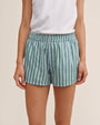 Bella DahlBoxer Short - Emerald Surf StripeShorts