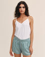 Bella DahlBoxer Short - Emerald Surf StripeShorts