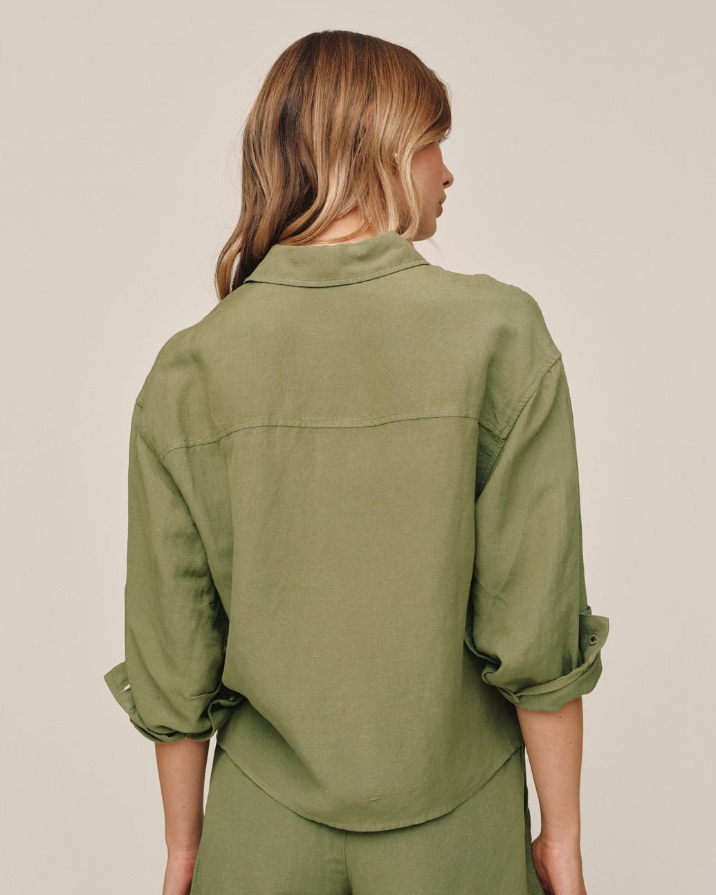 Bella DahlBoxy Shirt - Olive LeafTops