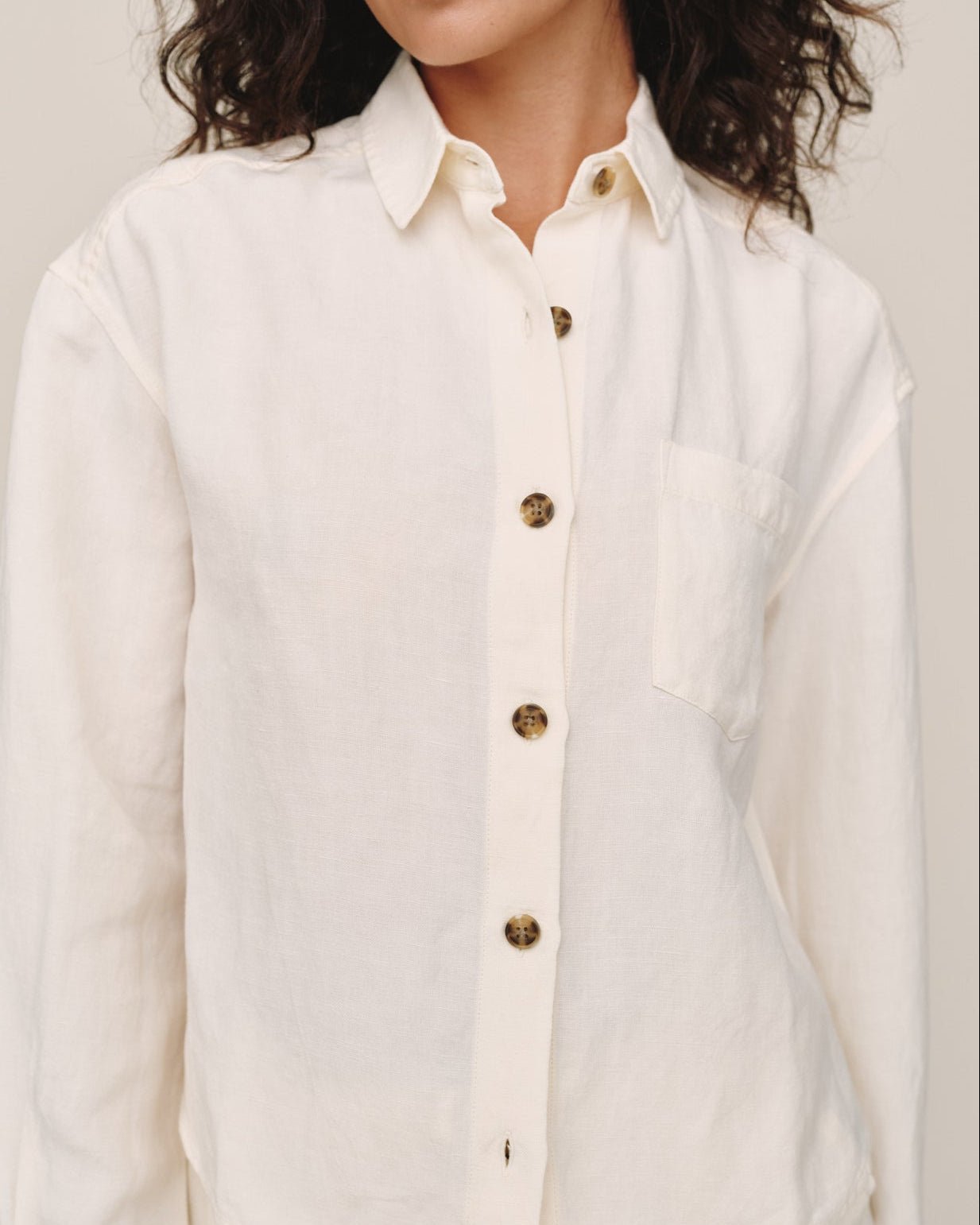 Bella DahlBoxy Shirt - Sand StoneTops