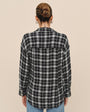 Bella DahlBoyfriend Button Down - Black & White PlaidTops