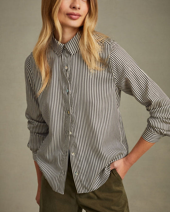 Bella Dahl Button Down Shirt - Vintage Pinstripe