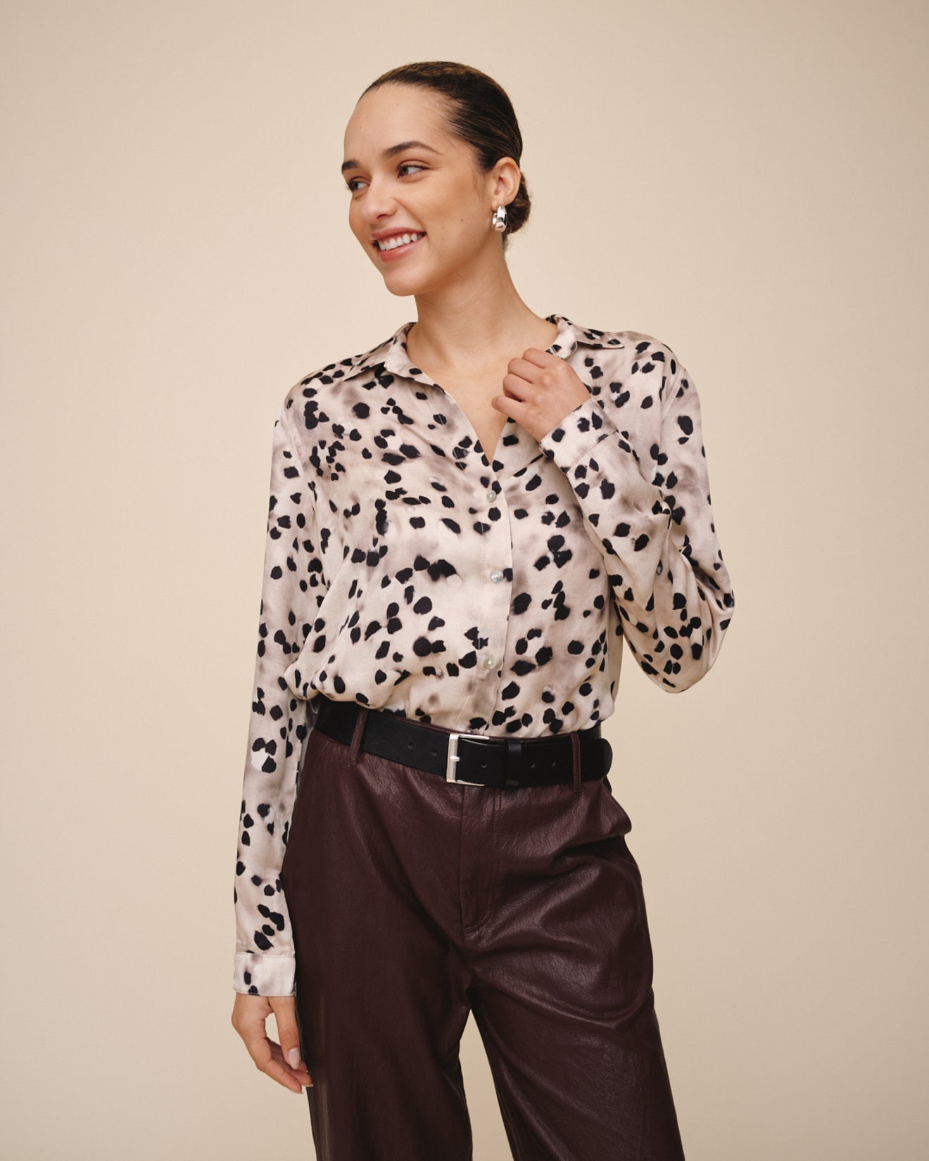 Bella DahlButton Down Shirt - Winter ShadowTops