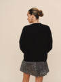 Bella DahlButton Placket Pullover Sweater - BlackSweaters