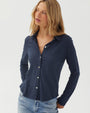 Bella DahlButton Up Knit Top - Endless SeaTops