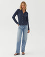 Bella DahlButton Up Knit Top - Endless SeaTops