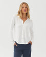 Bella DahlButton Up Knit Top - WhiteTops