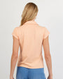 Bella DahlCap Sleeve Button Down - Golden BlushTops