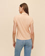 Bella DahlCap Sleeve Button Down - Golden BlushTops