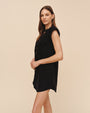 Bella DahlCap Sleeve Henley Dress - BlackDresses