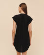 Bella DahlCap Sleeve Henley Dress - BlackDresses