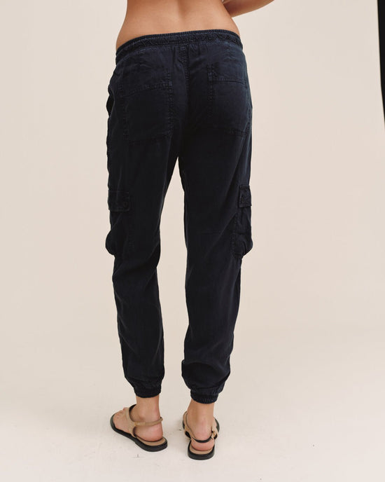 Bella Dahl Cargo Track Pants - Black View 2