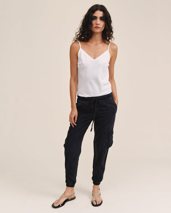 Bella Dahl Cargo Track Pants - Black
