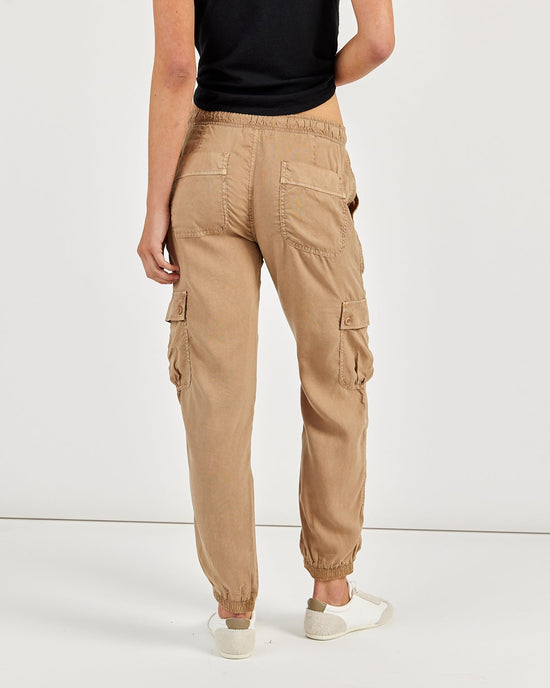 Bella Dahl Cargo Track Pants - Safari Sand View 2
