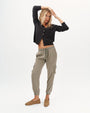 Bella DahlCargo Track Pants - Soft ArmyPants