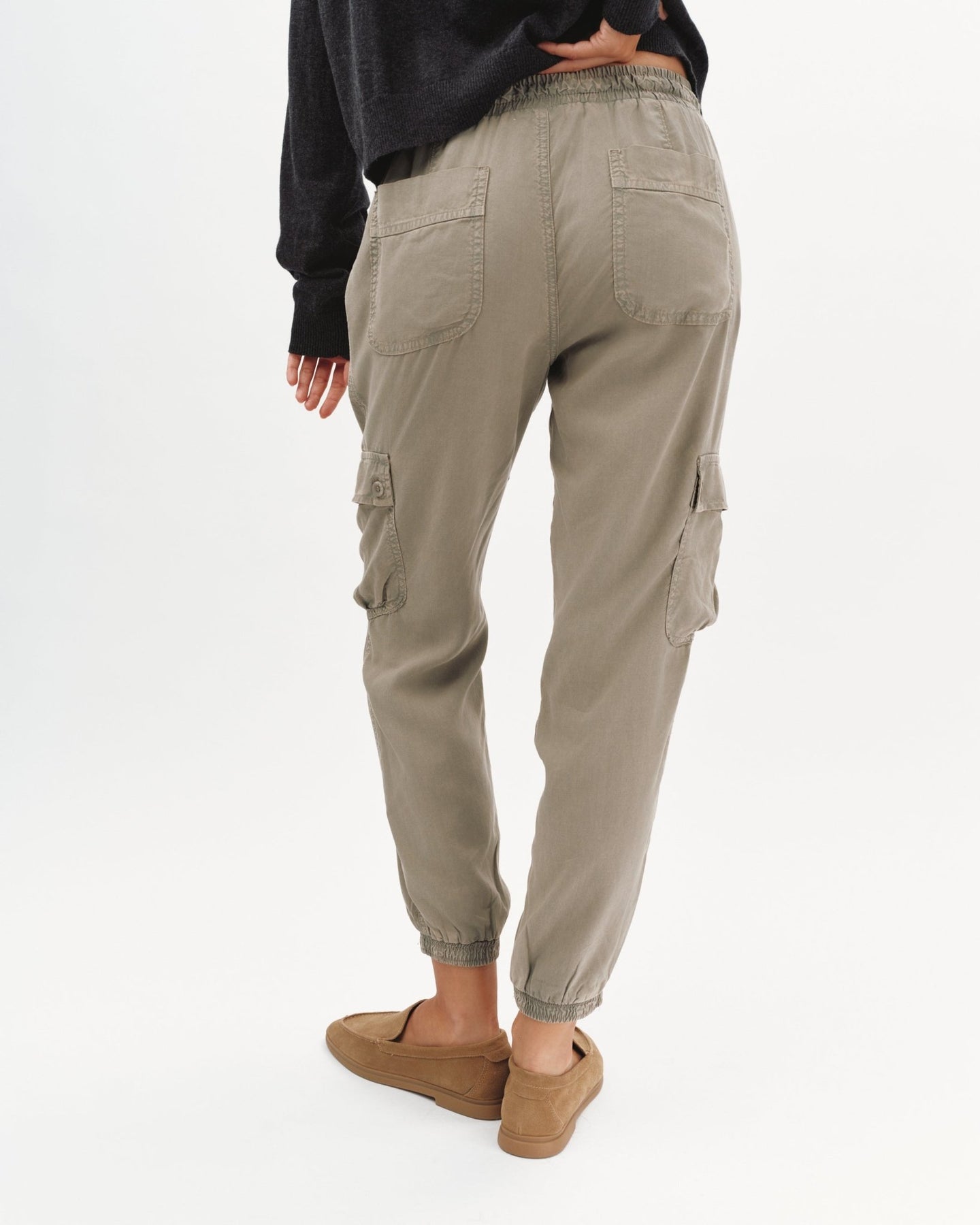 Bella DahlCargo Track Pants - Soft ArmyPants
