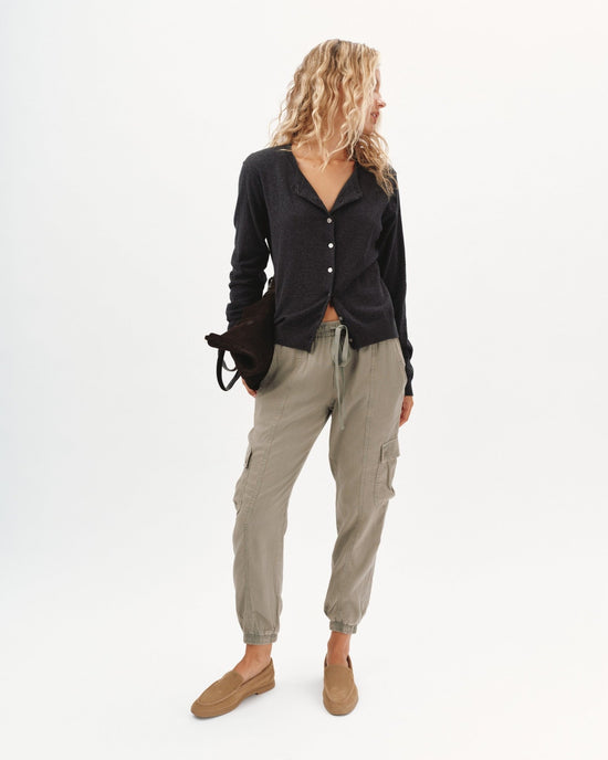 Bella Dahl Cargo Track Pants - Soft Army