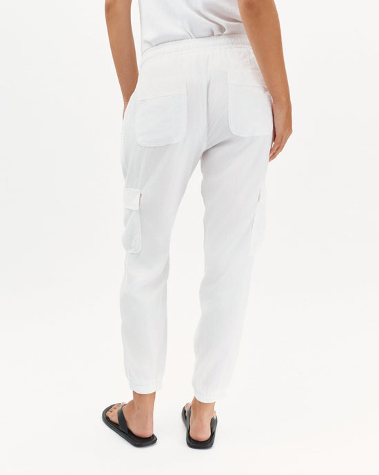 Bella Dahl Cargo Track Pants - White View 2