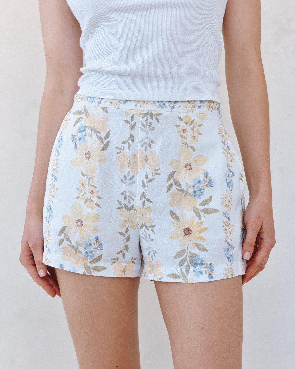 Bella DahlCatalina Short - Wildflower Stripes PrintShorts