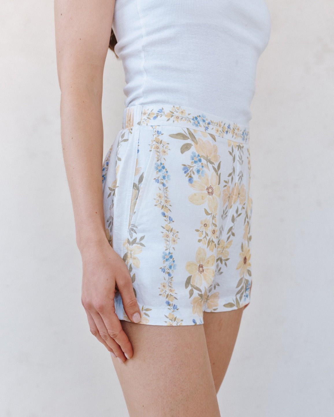 Bella DahlCatalina Short - Wildflower Stripes PrintShorts