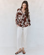 Bella DahlClassic Button Down - Botanical Blur PrintTops