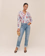 Bella DahlClassic Button Down - Nautical Bloom PrintTops