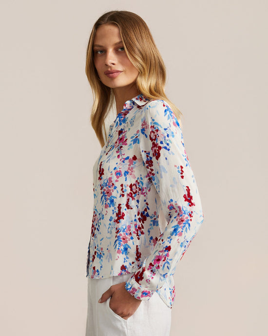 Bella Dahl Classic Button Down - Nautical Bloom Print View 2