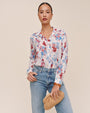 Bella DahlClassic Button Down - Nautical Bloom PrintTops