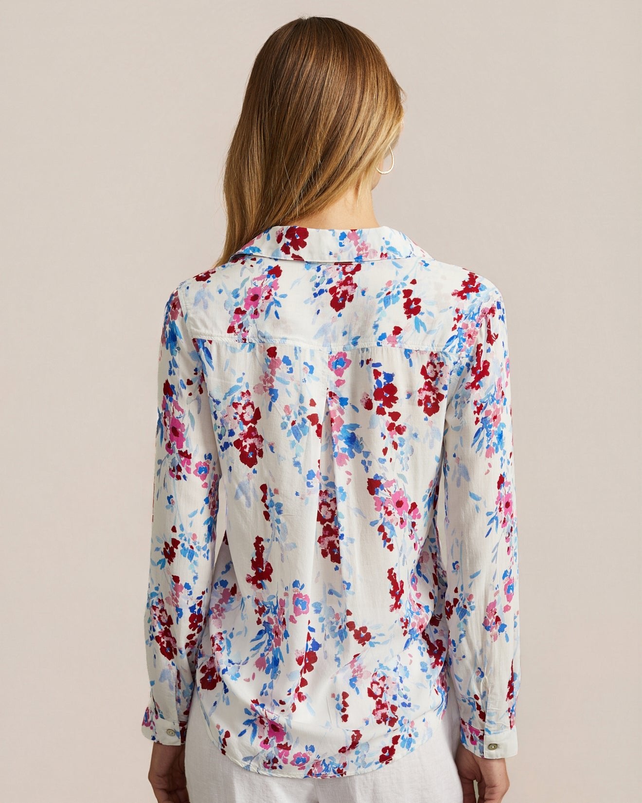 Bella DahlClassic Button Down - Nautical Bloom PrintTops