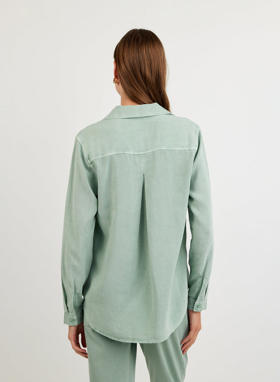 Bella Dahl Classic Button Down - Oasis Green View 2