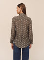 Bella DahlClassic Button Down - Olive Mosaic PrintTops