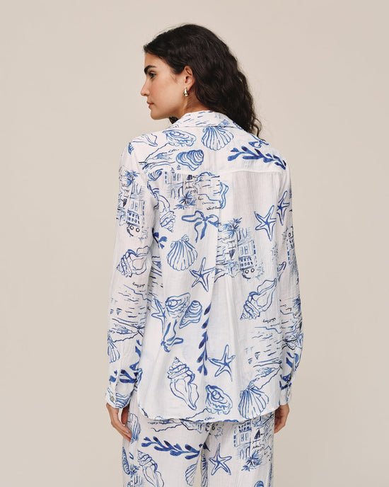 Bella Dahl Classic Button Down - Riviera Print View 2