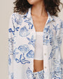 Bella DahlClassic Button Down - Riviera PrintTops