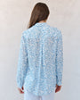 Bella DahlClassic Button Down Shirt - Blue Ditsy Floral PrintTops