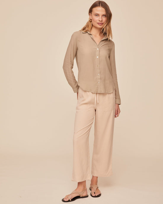 Bella Dahl Classic Button Down Shirt - Misty Fern