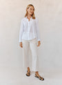 Bella DahlClassic Button Down Shirt - WhiteTops