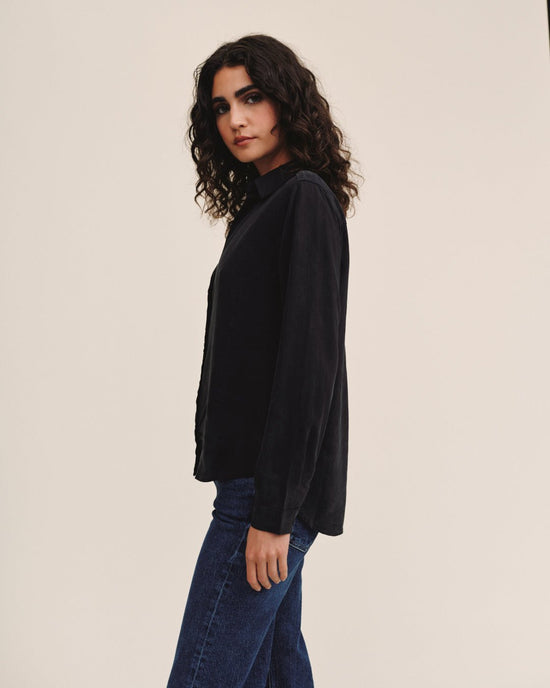 Bella Dahl Classic Button Down - Vintage Black View 2
