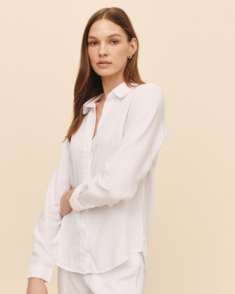 Classic Button Down in White - Timeless Style - Bella Dahl