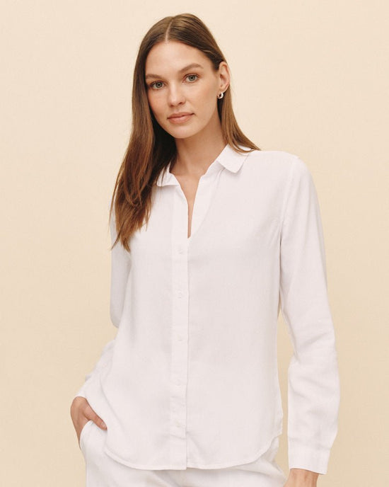 Bella Dahl Classic Button Down - White View 2
