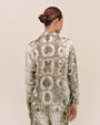 Bella DahlClean Hidden Placket Shirt - Sage Snake PrintTops