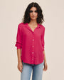 Bella DahlClean Shirt With Roll Sleeve - Pink ParadiseTops