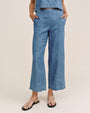 Bella DahlClean Waist Denim Pant - Island Blue WashPants