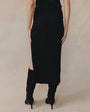 Bella DahlClean Waist Knit Skirt With Side Slit - BlackSkirts