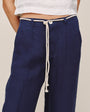 Bella DahlClean Waist Pintuck Wide Leg - Nautical NightPants